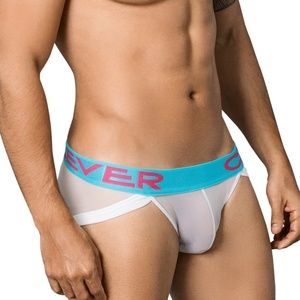 NWT Clever Mens Centenery SHEER MESH BRIEFS Large